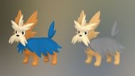 Herdier shiny comparison (Image via TPC)